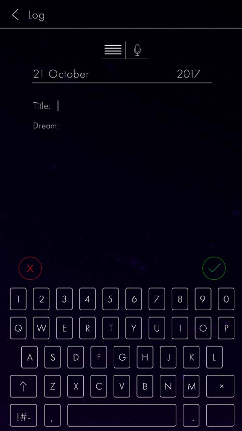 Log Dream Text