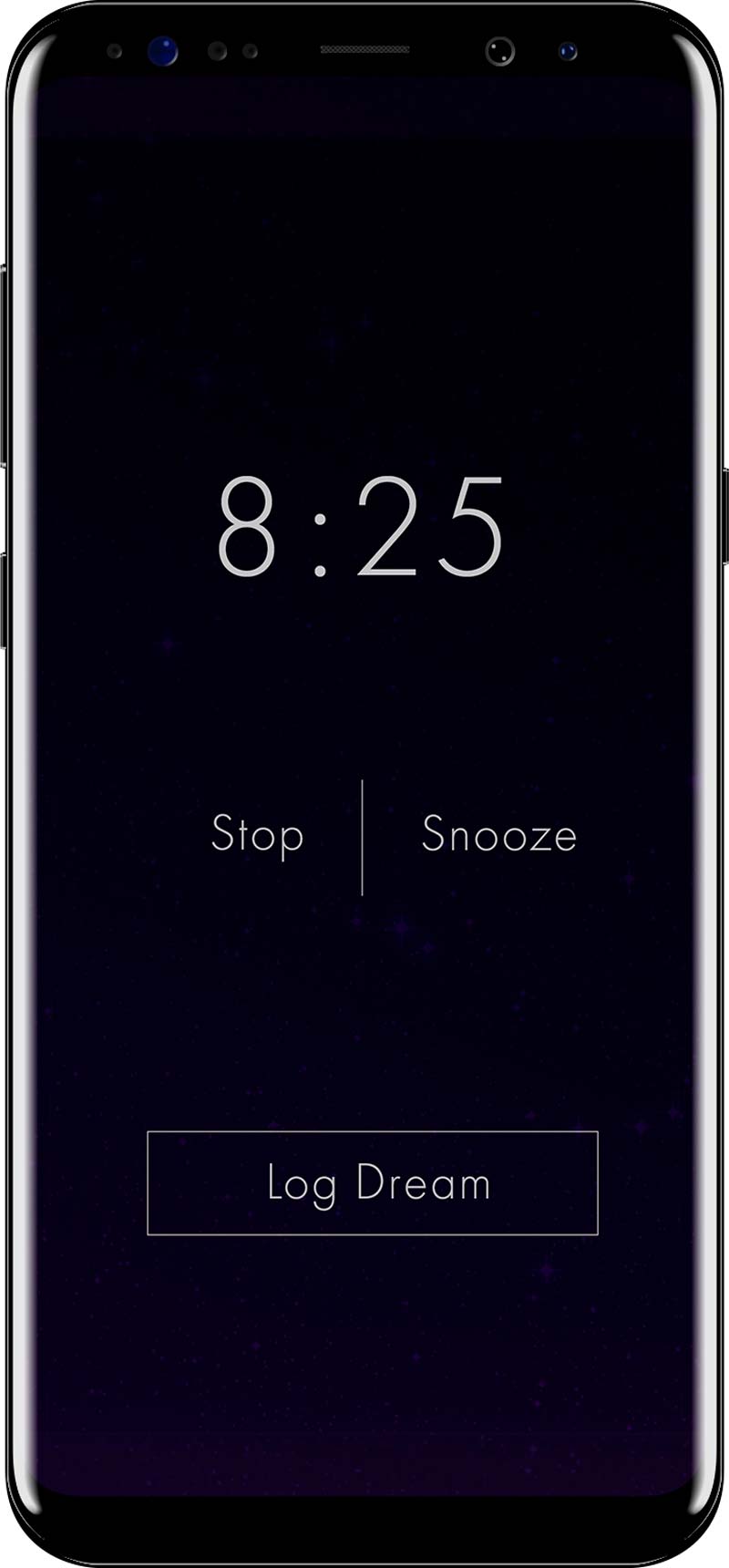 Phone Displaying Alarm Going Off Screen