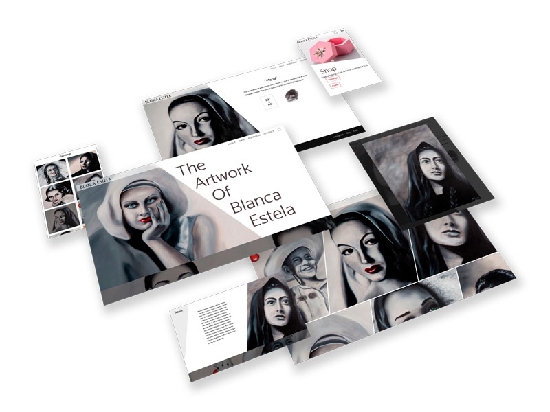 Screens Showing Web Content