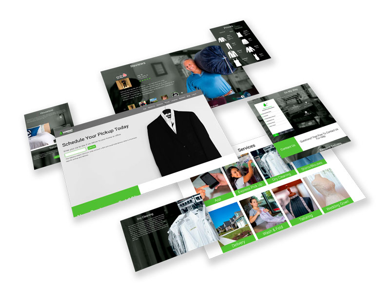 Screens Showing Web Content