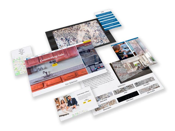 Screens Showing Web Content